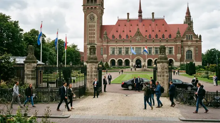 Le Palais de la Paix à La Haye, siège de la Cour internationale de justice, où sera tranché le différend entre le Belize et le Guatemala.