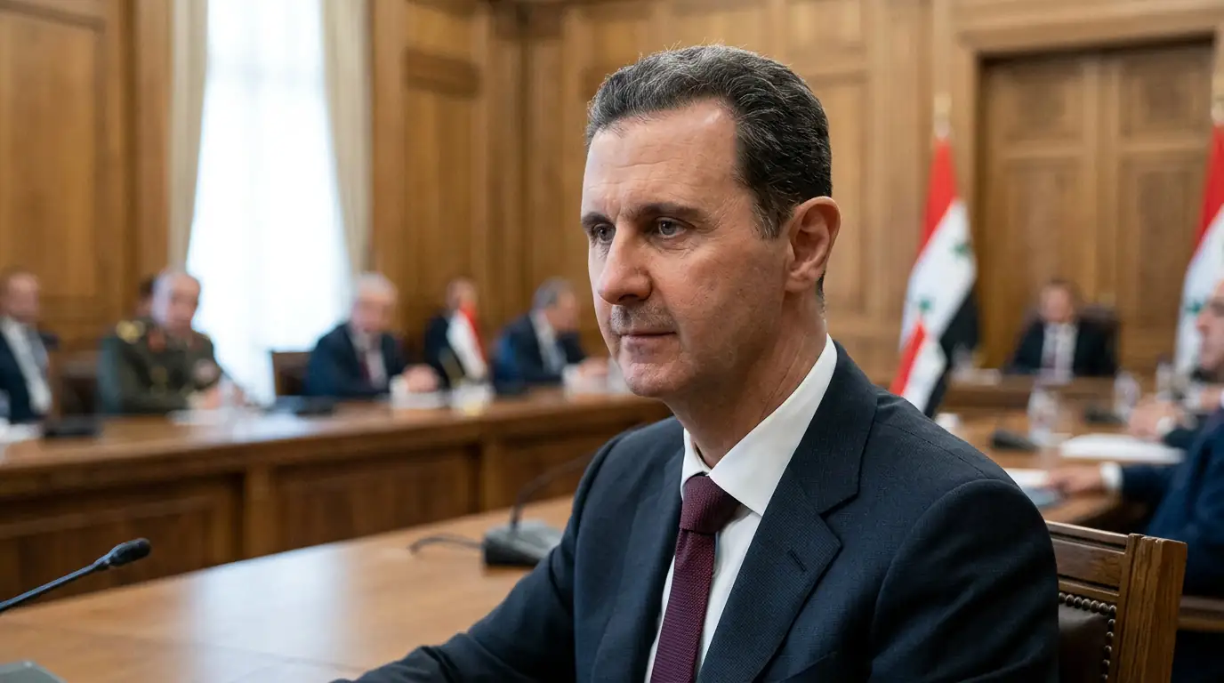 Portrait officiel de Bashar al-Assad, président syrien arrivé au pouvoir en 2000.