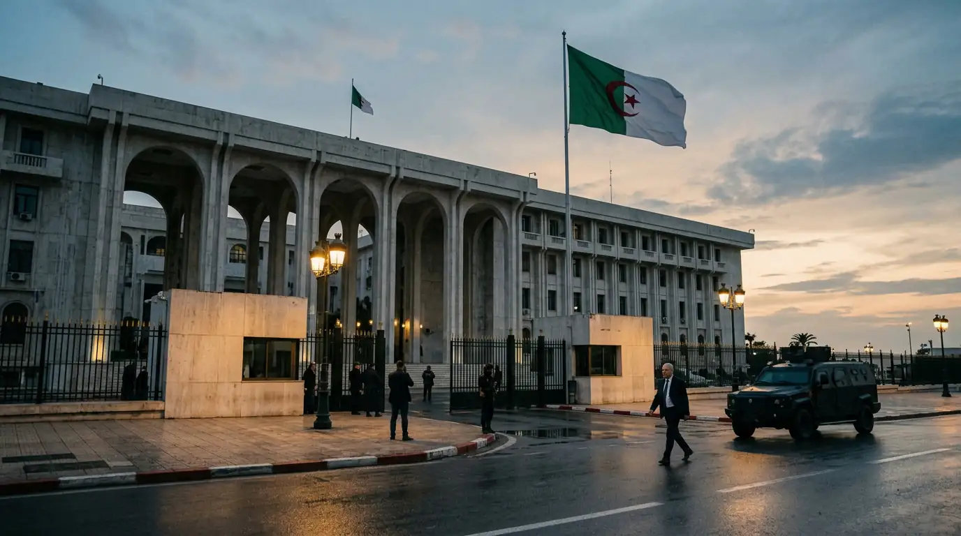 Vue du palais du Gouvernement à Alger, symbole de l'État algérien face aux tensions diplomatiques avec Paris